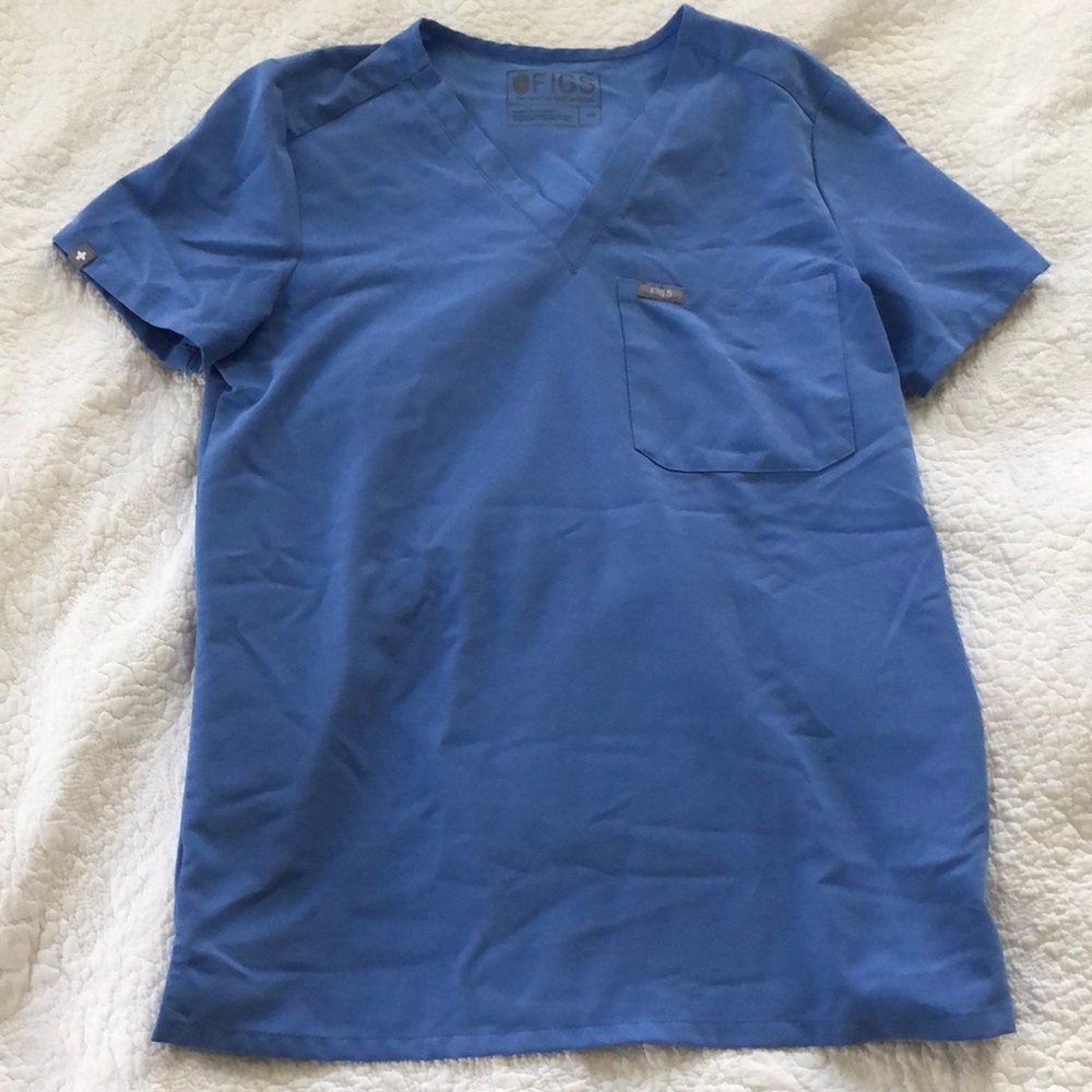 Figs Catarina top, XS Ceil Blue